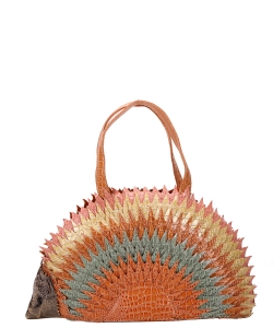Porcupine Shoulder & Satchel Handbag A9280 MULTI